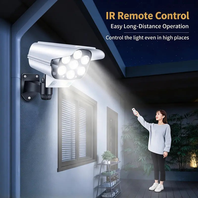 Solar Camera-Style Motion Sensor Wall Light | 3 Modes