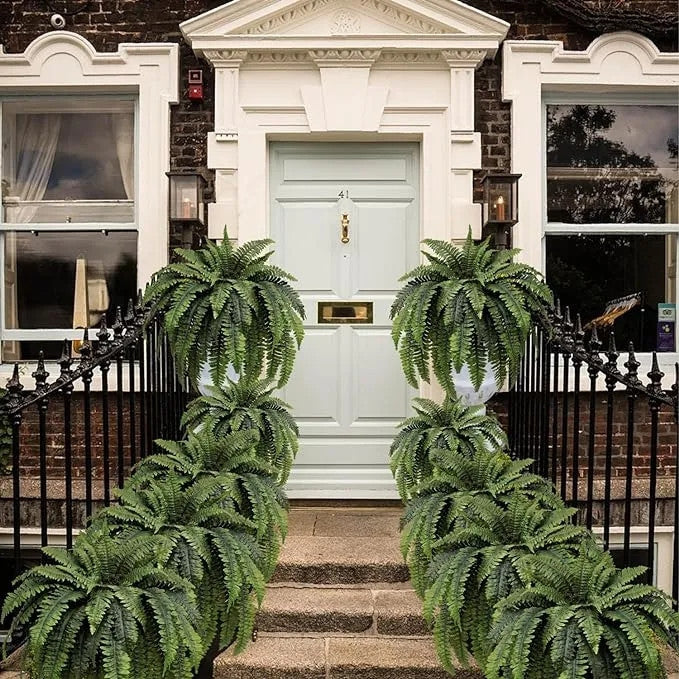 🎁Hot Sale 49% OFF🔥Oversized Pre-Lit Artificial Boston Ferns - No watering, No fading