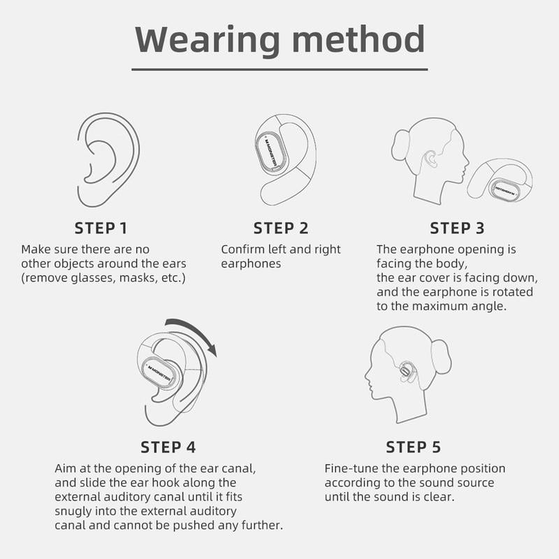🔥Monster Ear Buds - Headphones Bluetooth with Dual-Fold Design