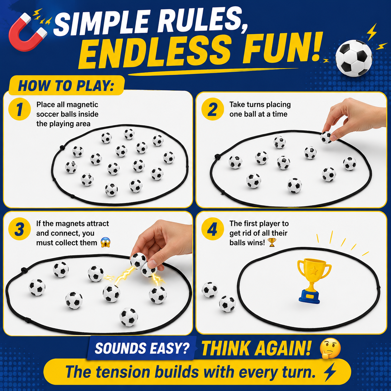 ⚽ Magnetic Soccer Ball Game