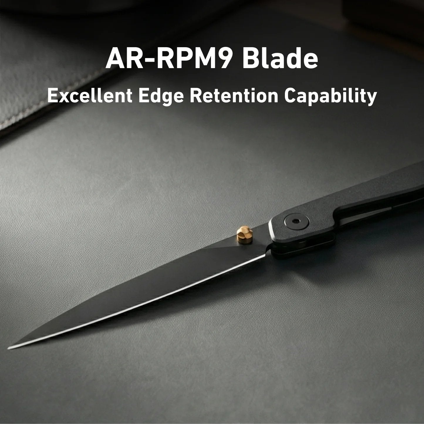 🔥Last Day Sale 50% OFF🎉Lanky Liner Lock Front Flipper Knife Black Aluminum Handle