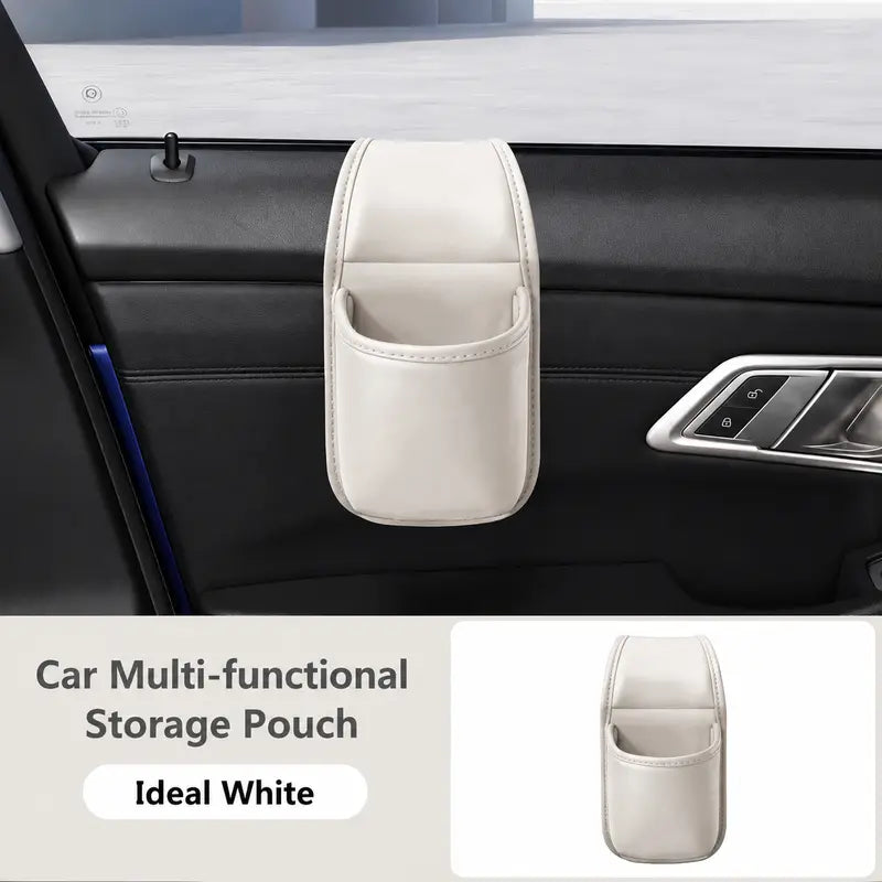 🚗 Multifunctional Car Leather Storage Pocket | Say Goodbye to Clutter! ✨