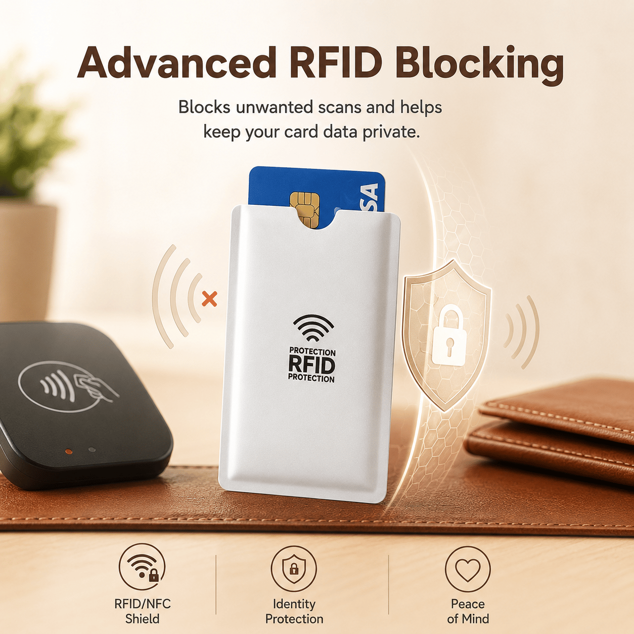 🔥 LAST DAY 49% OFF-🛡️ RFID Blocking Sleeves – Ultimate Protection for Credit & ID Cards Slim, Lightweight & Multi-Color Design