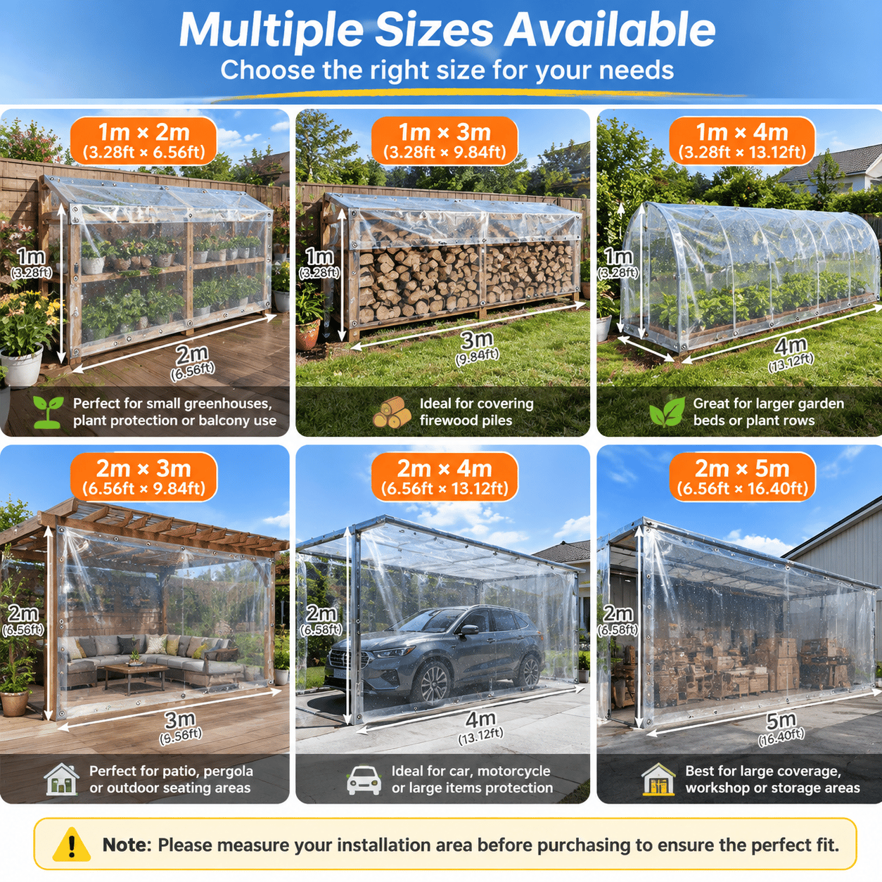 ⏰Limited Stock 49% OFF🌞💦🌊 Transparent Outdoor Protection System—Outdoor Cover with Metal Grommets💧