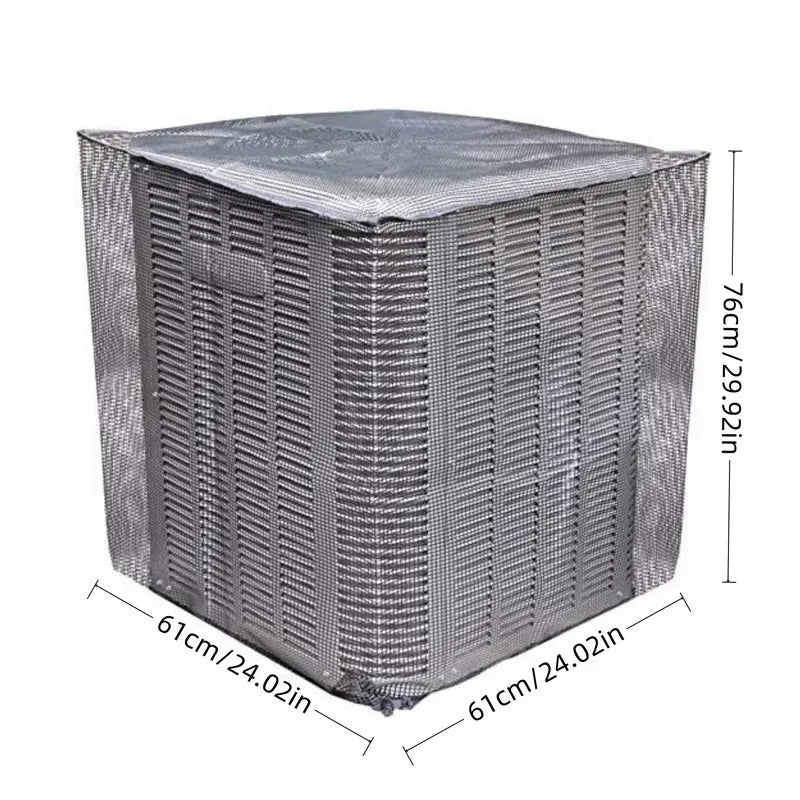 ❄️ Heavy-Duty Mesh AC Cover – All-Season Outdoor Protection