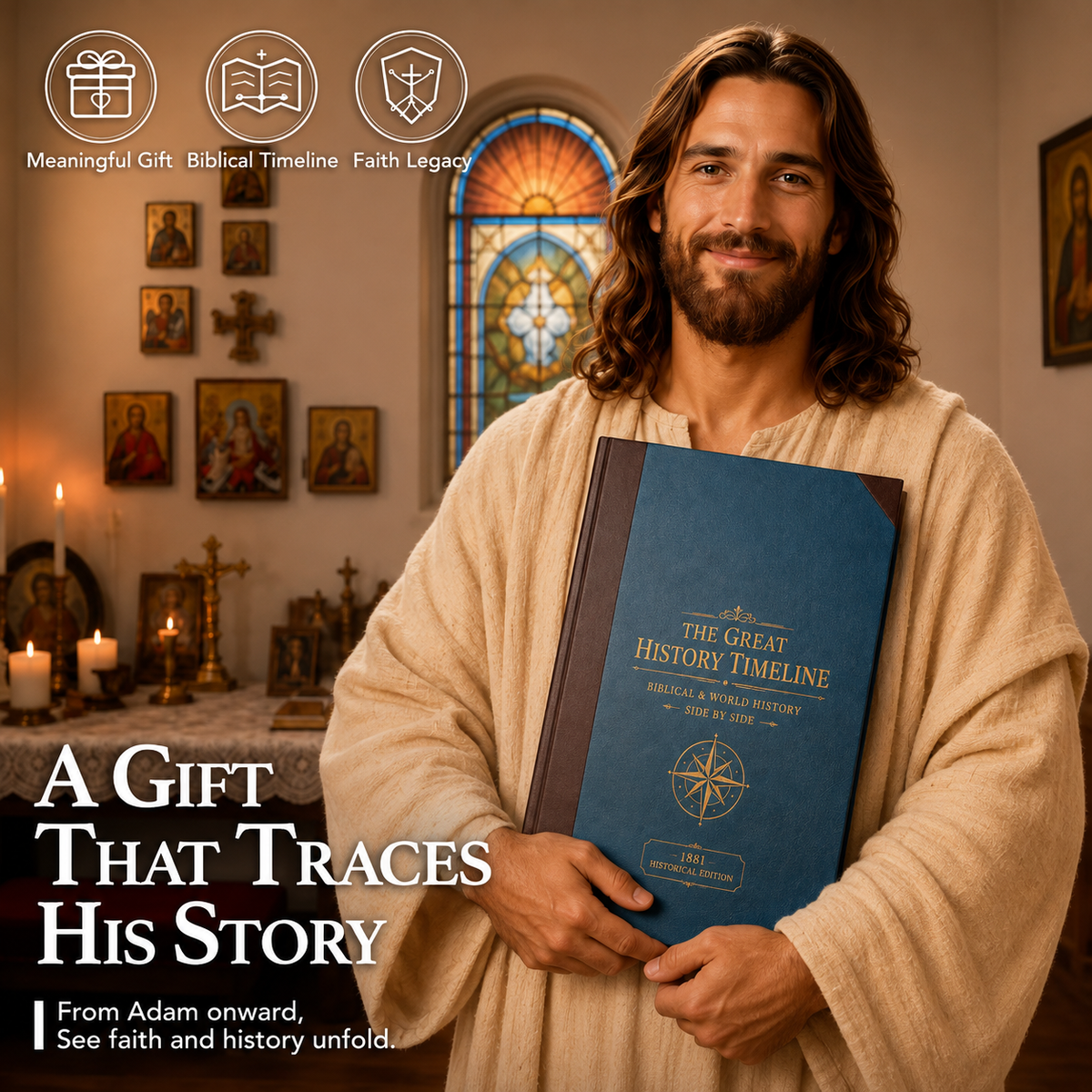 Synchronological History Chart – 6,000 Years of Biblical & World Events in One Fold-Out Timeline