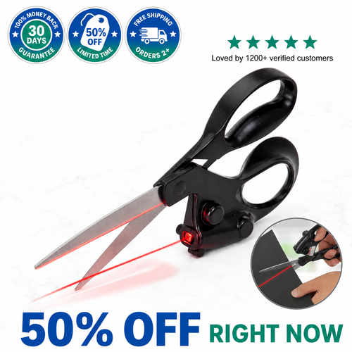 ✂️  Laser Scissors — See Exactly Where You Cut
