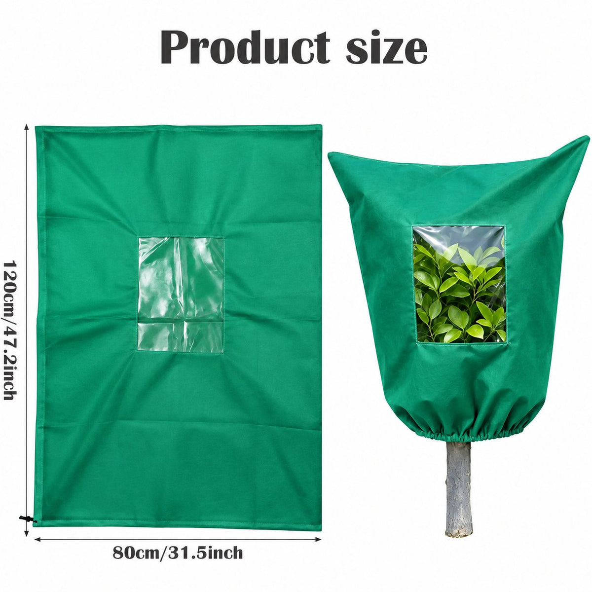 Winter Plant Frost Protection Cover for Trees, Shrubs & Potted Plants