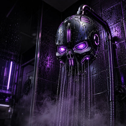 💀✨ Cyberpunk Skull Shower Head — Transform Your Daily Shower Into A Futuristic Light Experience