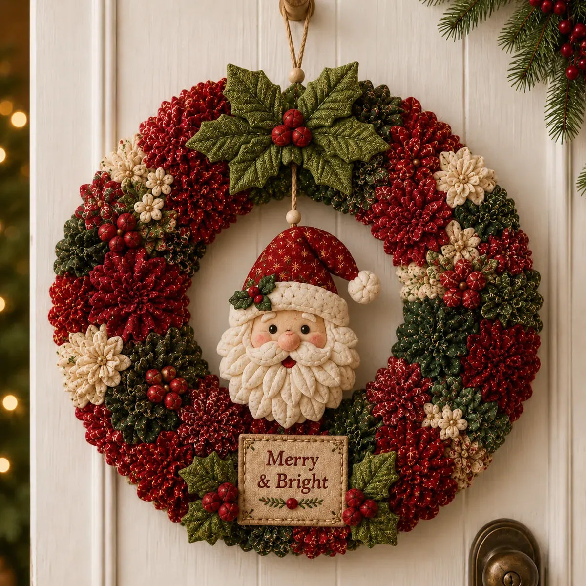 ✨ Make A Christmas Wreath You'll Be Proud To Display 🎄❤️ 3D Fabric Poke DIY Kit With Tutorial & Guide Included