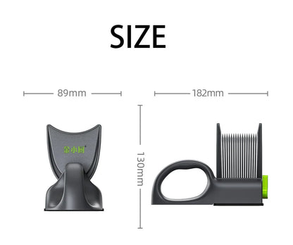 Manual Meat Slicer and Knife Sharpener Set for Home Cooking and BBQ