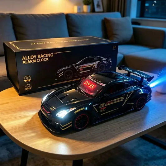 🚗 Hyper Car Alarm Clock with Realistic Engine Sound & LED Lights ✨