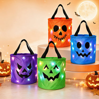 LED Light Up Halloween Candy Bucket