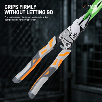 🔧 Self-Locking Ratchet Pliers – Heavy-Duty Grip & Cutter