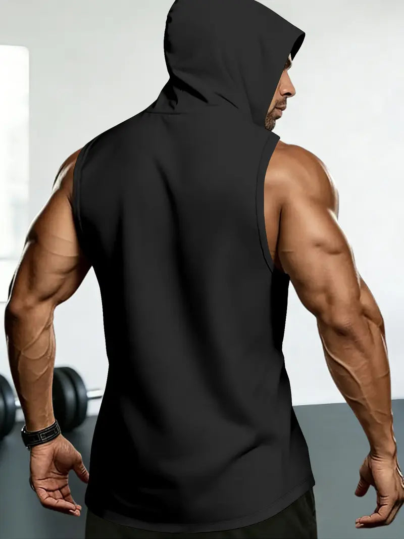 🔥 Men's Mexico Pride Sleeveless Hoodie – Breathable Athletic Tank Top 🇲🇽