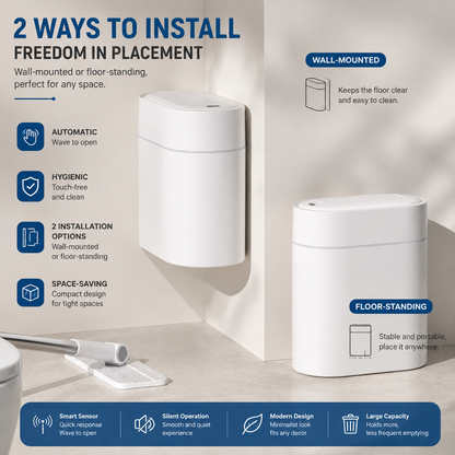 🤖 2-in-1 Automatic Smart Trash Can & Bag Dispenser 💡