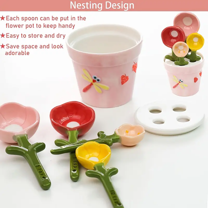 Petal Pot Measuring Spoons Set