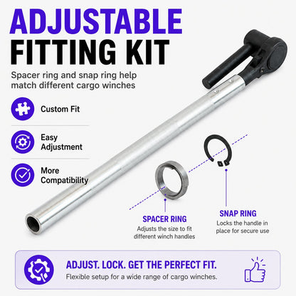 🔧 Ratchet Cargo Winch Tensioner Wrench | Heavy-Duty Truck Strap Tool