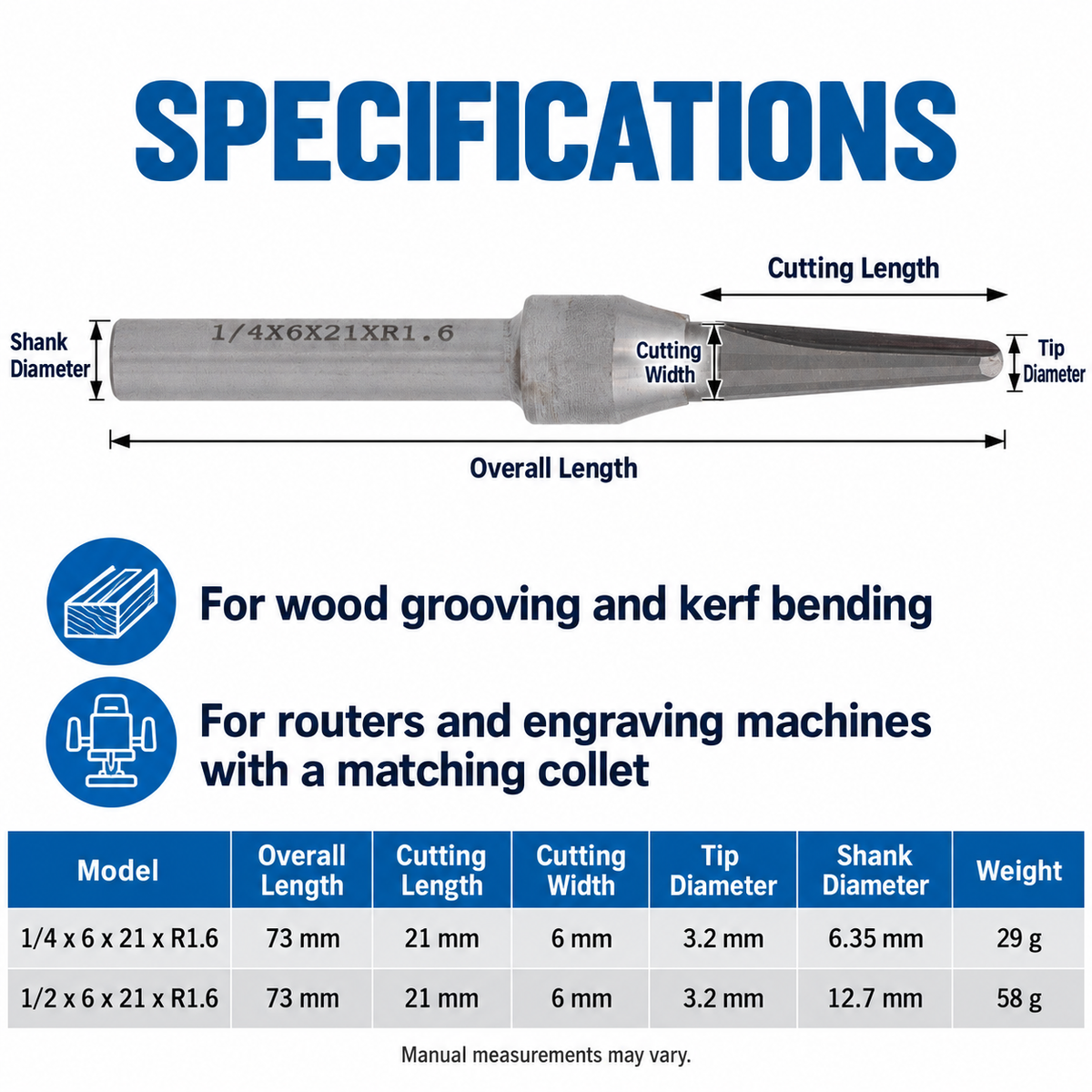 Arc-Grooving & Bending Router Bit