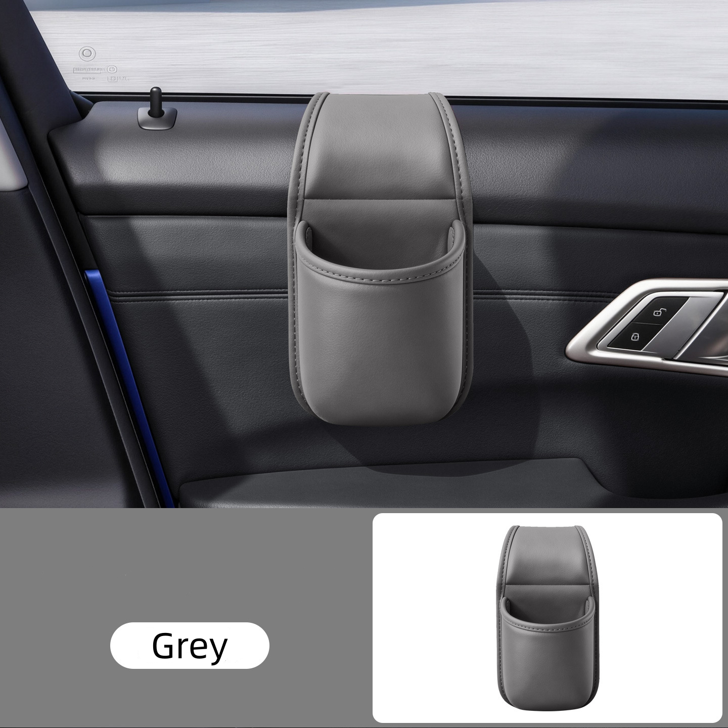 🚗 Multifunctional Car Leather Storage Pocket | Say Goodbye to Clutter! ✨