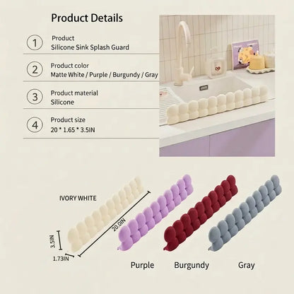 🚰✨ Silicone Sink Splash Guard – Keep Countertops Dry & Mess-Free with This Faucet Water Catcher! 💦