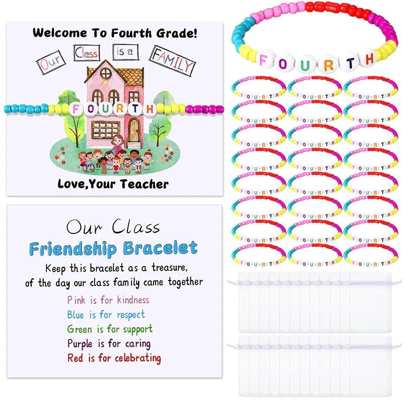 🔥Last Day 49% OFF - ✨🌈Pack of 25 Welcome BeadBracelets - StrengthenClassroom Friendship & SpreadWarm Kindness!