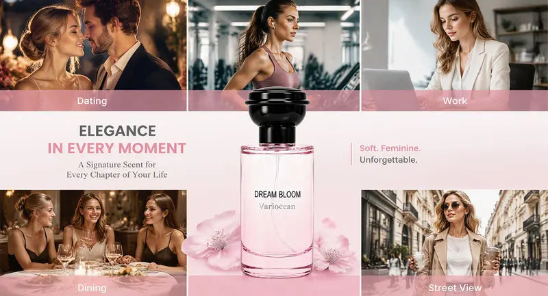 🌸 Dream Bloom Eau de Parfum – Fresh Lychee, Rose & Peony Unisex Fragrance