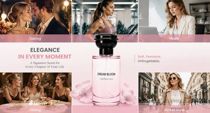 🌸 Dream Bloom Eau de Parfum – Fresh Lychee, Rose & Peony Unisex Fragrance