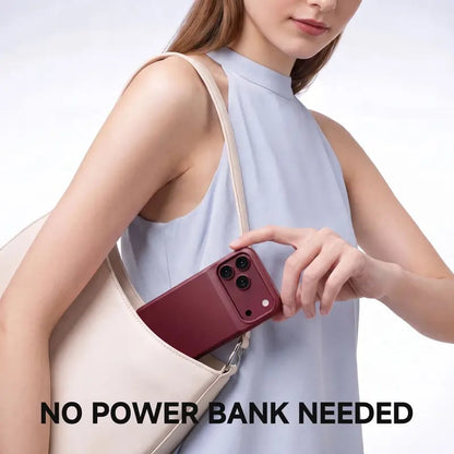 🔋 PinkBird Power Case for iPhone  – Slim Protective Battery Case & Dual Charging Power Bank Kit, Type-C Fast Charge, Lightweight Lightweight & Perfect Couple Gift
