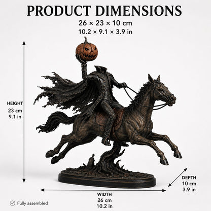 ⏰Limited Stock 49% OFF - 🎃🏇Midnight Chase Headless Horseman Statue | Awaken the Legend of the Hollow(✨Same as the video)