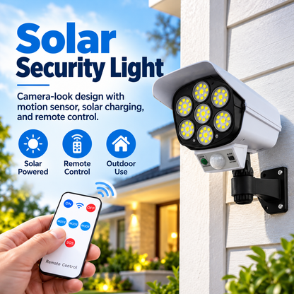 Security Camera-Shaped Motion Sensor Powerful Solar Outdoor Lamp (D35)