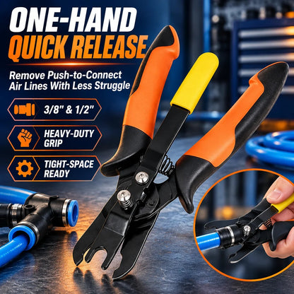 Heavy Duty Push-to-Connect Air Hose Connector Remover Pliers
