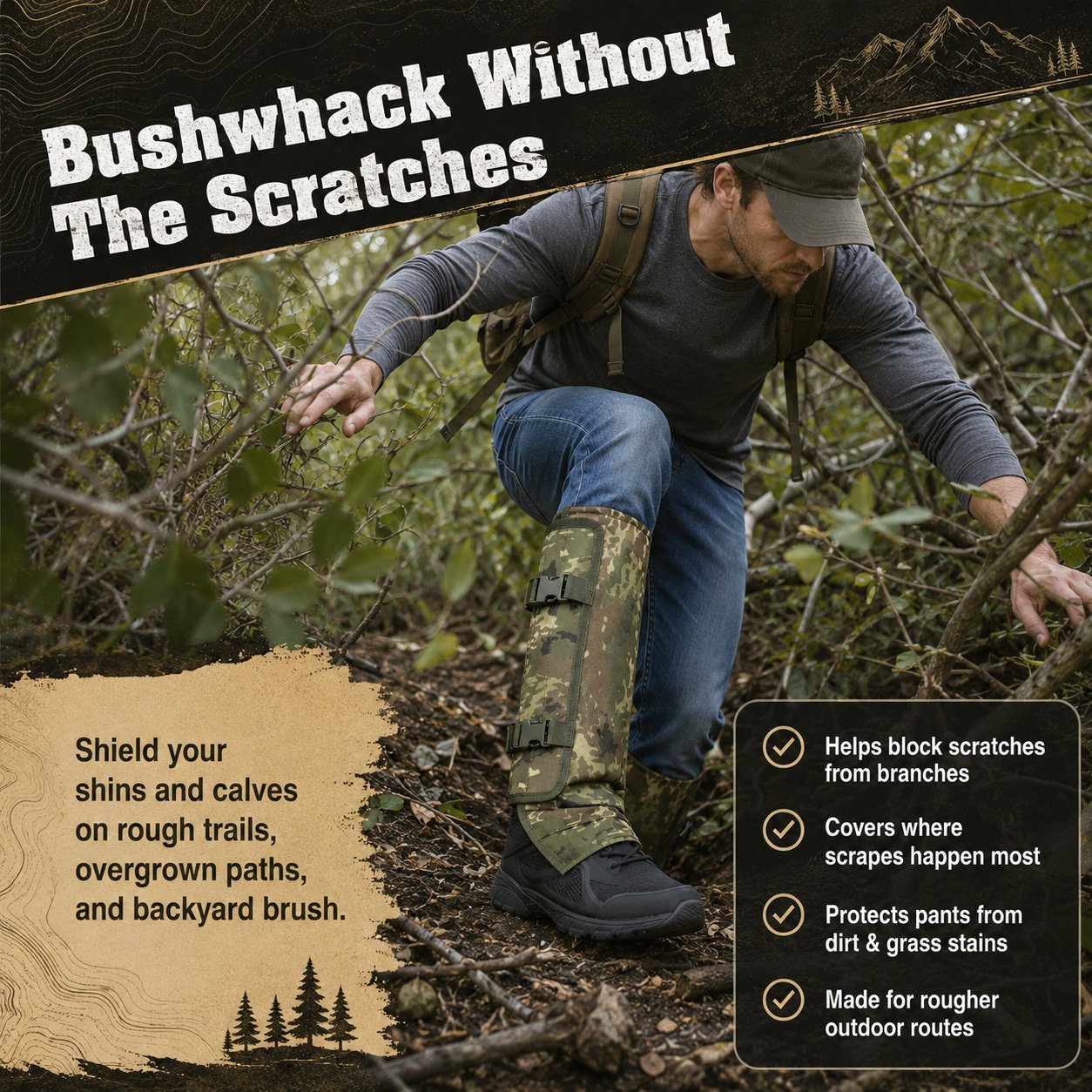 🔥Snake-Resistant Outdoor Leg Gaiters