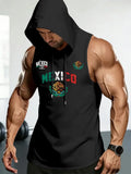 🔥 Men's Mexico Pride Sleeveless Hoodie – Breathable Athletic Tank Top 🇲🇽