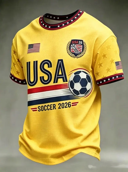 🇺🇸🦅 Men's USA Independence Day 3D Print T-Shirt | Breathable Short Sleeve Casual Summer Tee