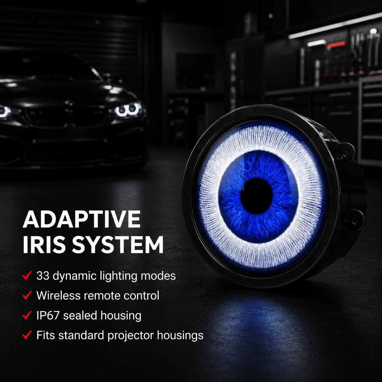 GhostLens Demon-Eye LED Headlight Kit