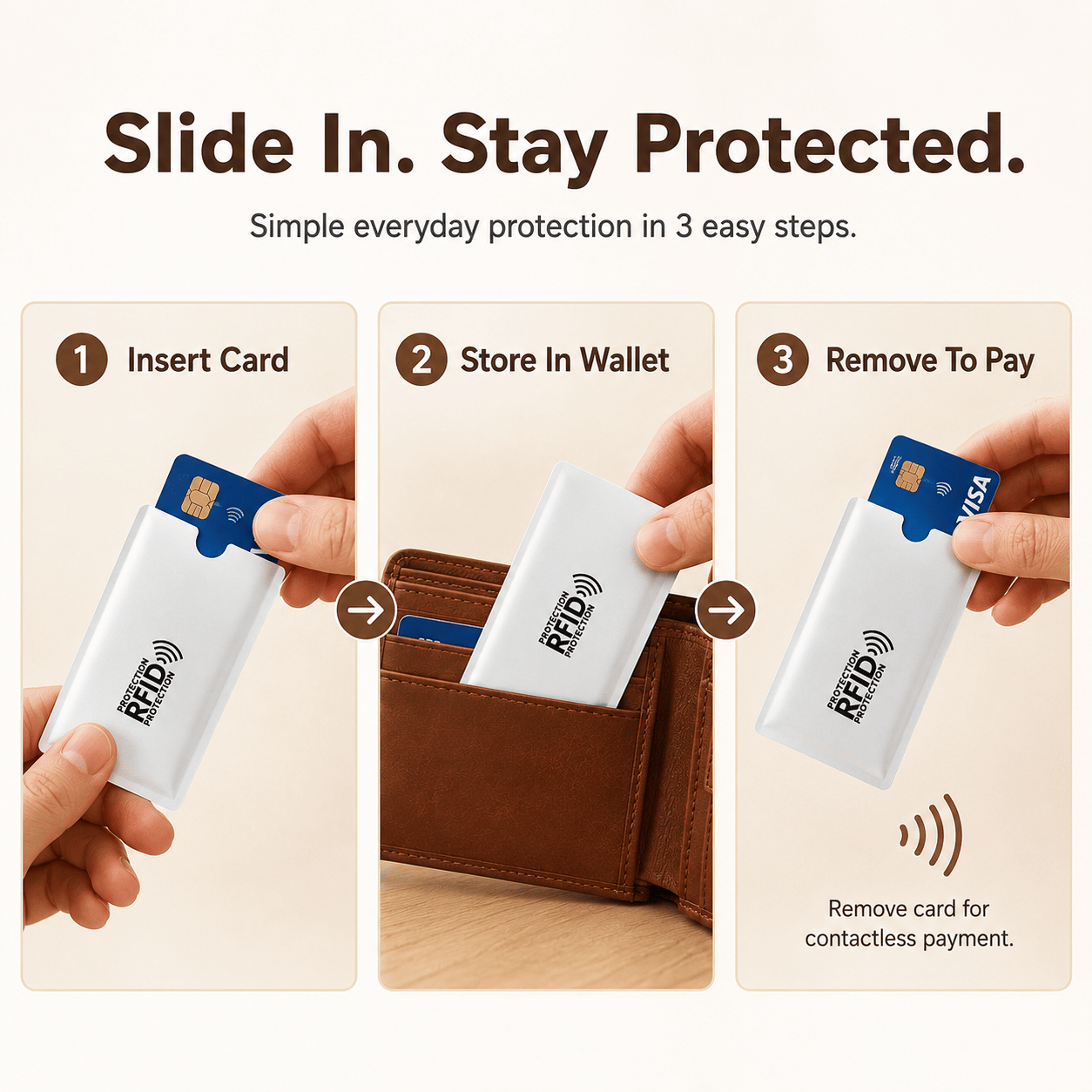 🔥 LAST DAY 49% OFF-🛡️ RFID Blocking Sleeves – Ultimate Protection for Credit & ID Cards Slim, Lightweight & Multi-Color Design