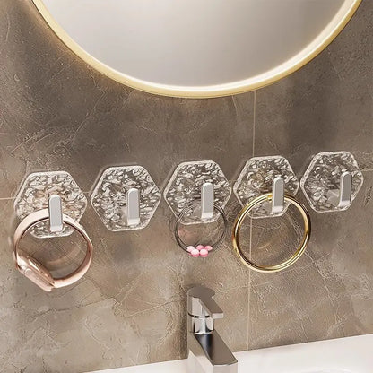 ✨ Self-Adhesive Waterproof Wall Hooks – No Drill Heavy Duty Towel & Robe Holder 🏠