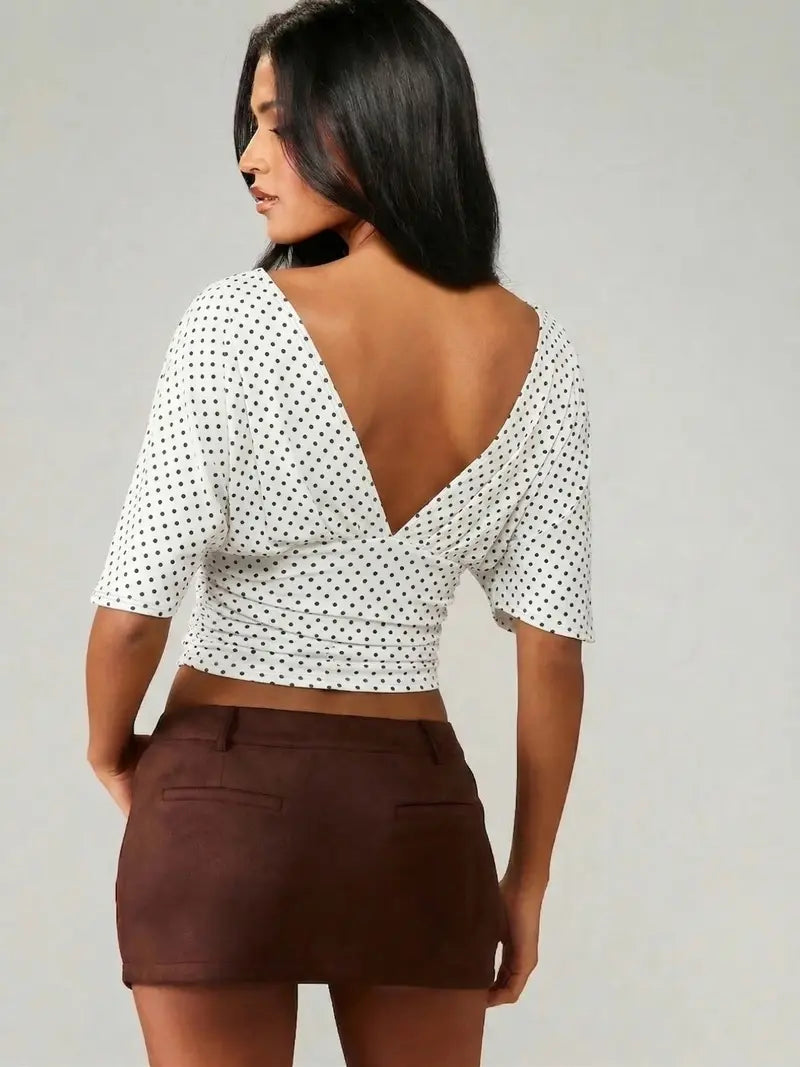 Women's Fashionable Comfortable Casual Elegance Bodycon Fitted T-Shirt