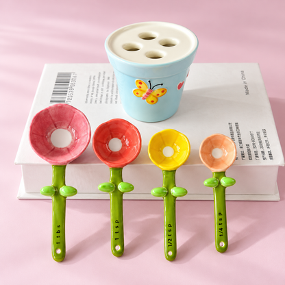 Petal Pot Measuring Spoons Set