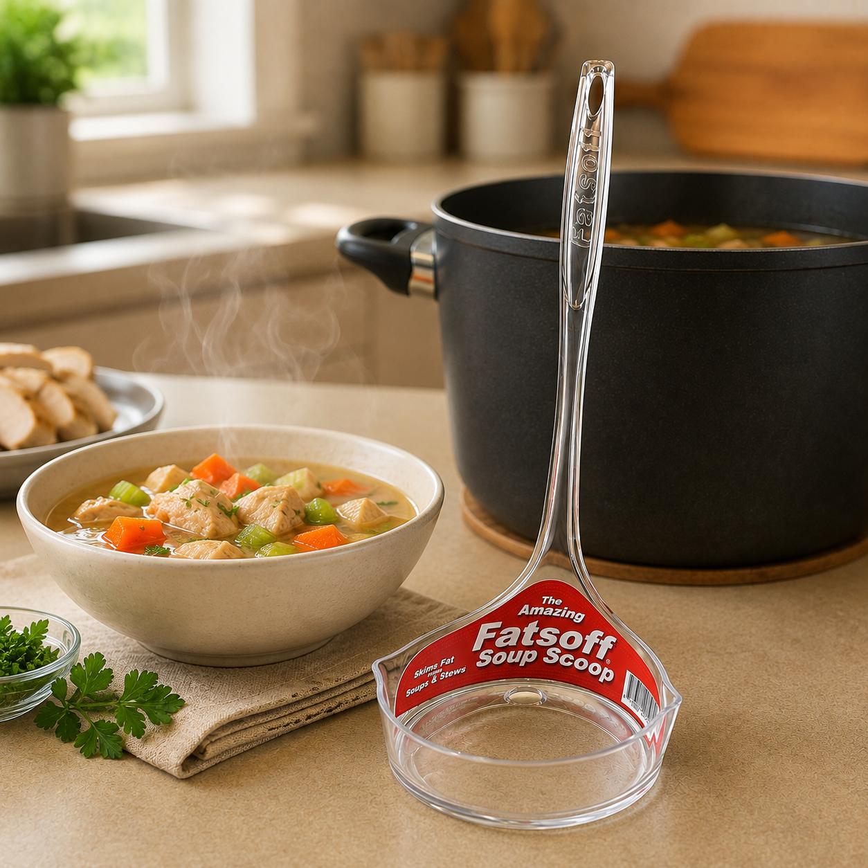 Oil Separating Spoon-Fat Skimmer