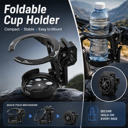 ✨ Fold It Away When Empty! 🚲 The Ultimate 2-in-1 Space-Saving Bike Bottle Cage 💧