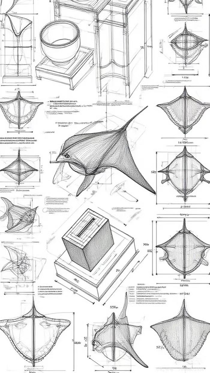 Everwoods™ Wooden Manta Ray — Wings That Actually Move