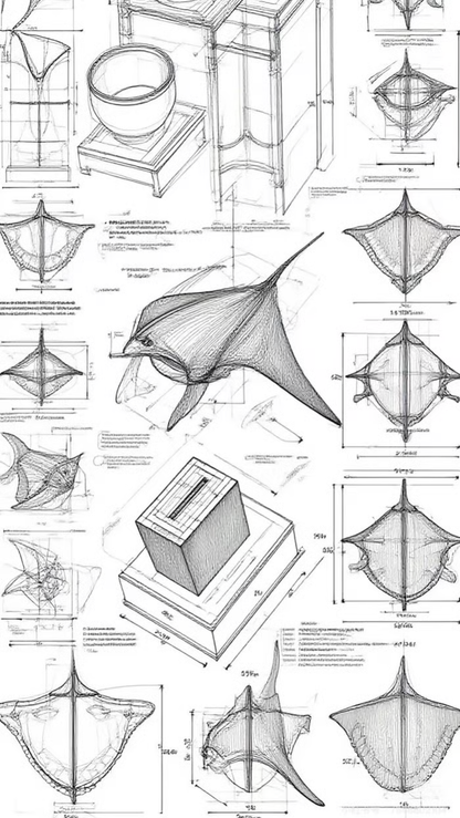 Everwoods™ Wooden Manta Ray — Wings That Actually Move