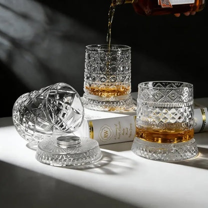 🔥LAST DAY 49% OFF - 🍺Luxury 360° Spinning Crystal Glass✨