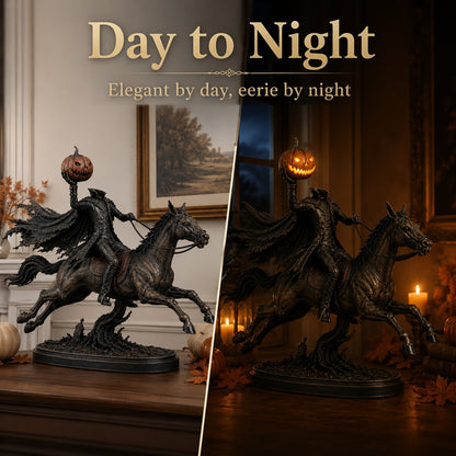 ⏰Limited Stock 49% OFF - 🎃🏇Midnight Chase Headless Horseman Statue | Awaken the Legend of the Hollow(✨Same as the video)