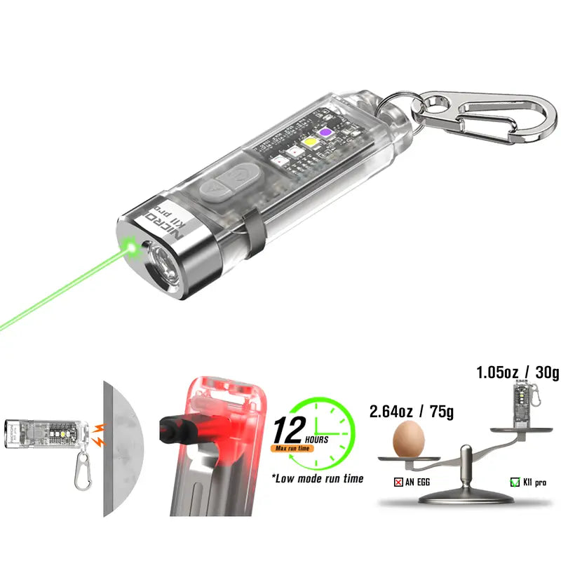 🔦Summervibe Nicron K11 Pro Magnetic Keychain Flashlight