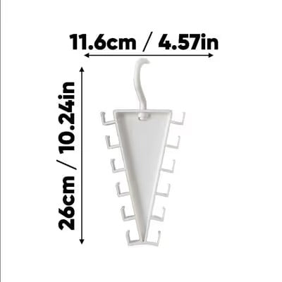 ✨ 12-Hook V-Shaped Closet Organizer – Save Space & Keep Accessories Tidy