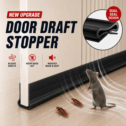 🚪 Triple-Seal Under Door Draft Stopper – Noise Reduction, Weather Protection & Energy-Saving Seal