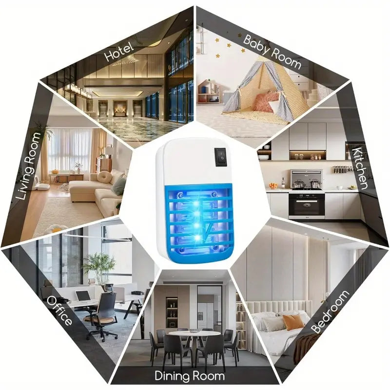 🦟⚡4-Pack Plug-In Blue Light Electronic Bug Zapper